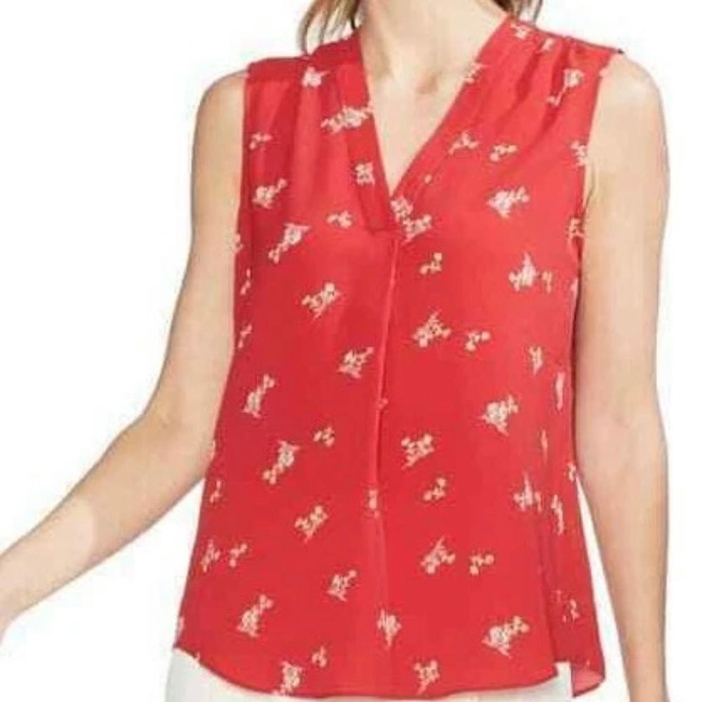 Vince Camuto, women’s desert bouquet sleeveless blouse ￼S/2X